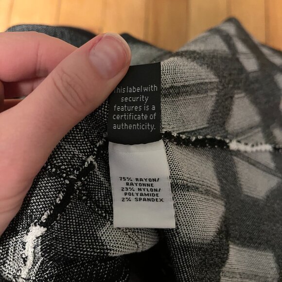 Diane Von Furstenberg Mini Geometric Black and White Skirt Small - Picture 5 of 7